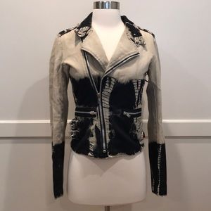 Tripp NYC D-ring Moto Jacket Tie Dye